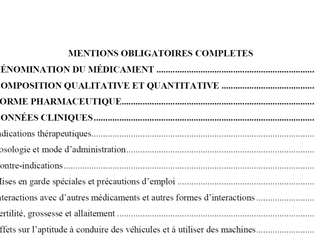 mentions obligatoires