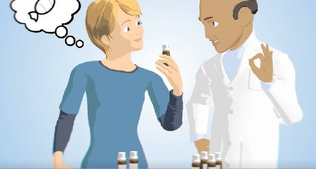 femme avec médecin