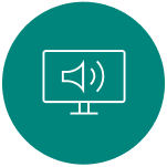 pictogramme d'un podcast