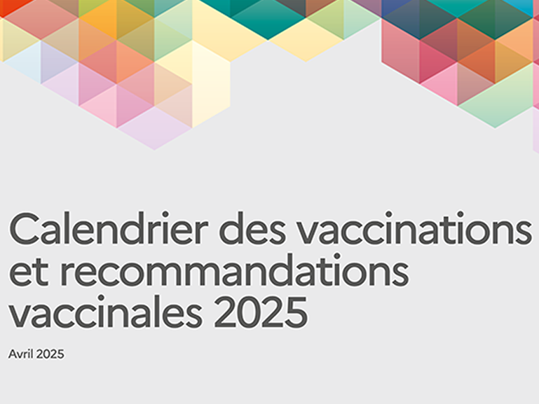 Calendrier 2025 des vaccinations
