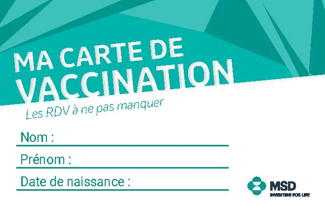 Carte de vaccination 