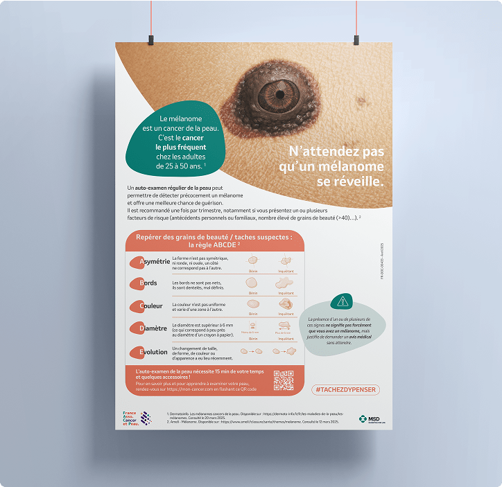 poster sensibilisation au mélanome